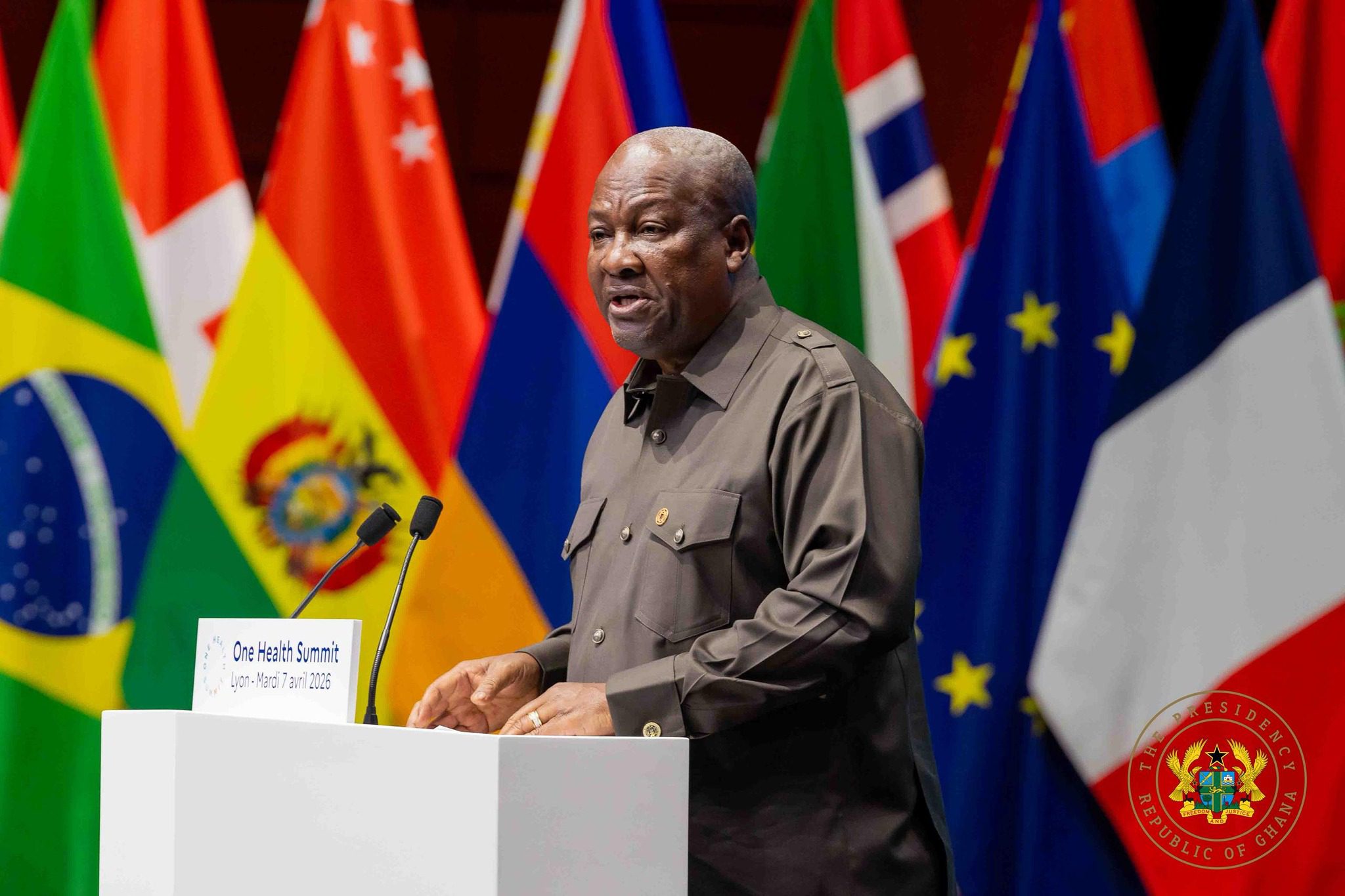 Mahama Demands Well-Coordinated Global Action on Public Health 4 Mahama @One Health Summit 6