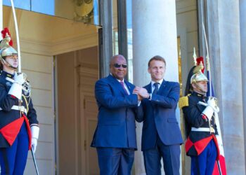President Mahama with President Macron