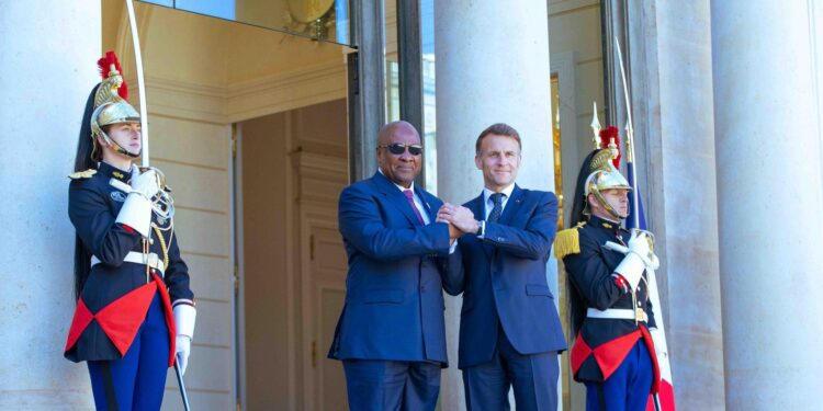 President Mahama with President Macron