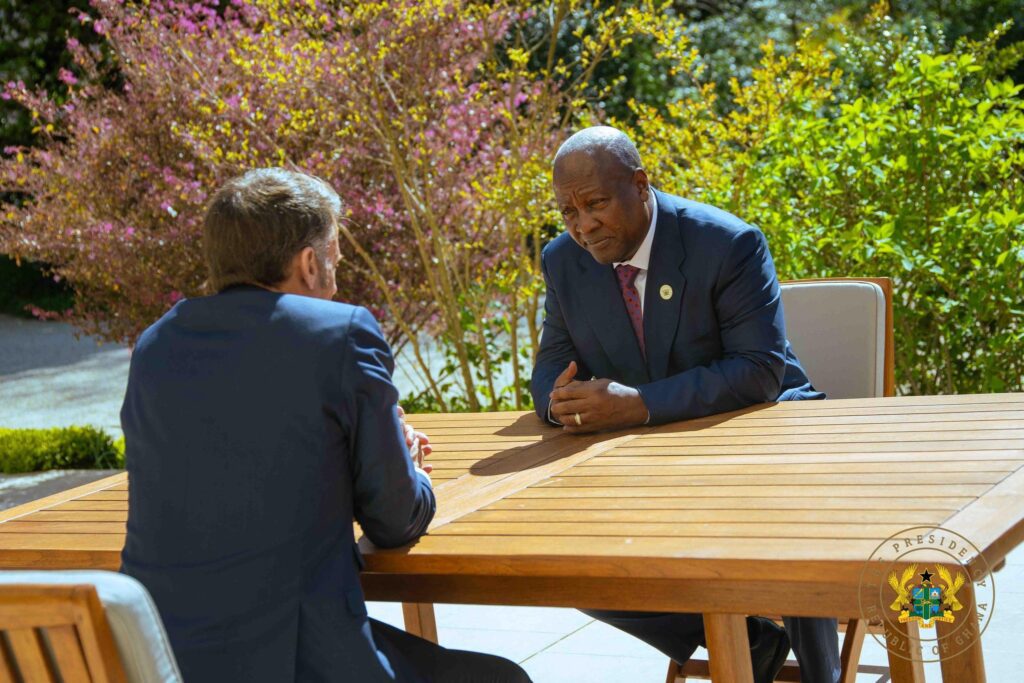 President Mahama with President Macron