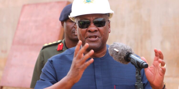 Completion of Kasoa-Winneba Road to Open Central Region to Investment - President Mahama 1 President John Dramani Mahama speaking during his inspection of the Kasoa-Winneba Dualization road projects