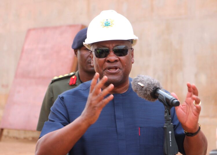 Completion of Kasoa-Winneba Road to Open Central Region to Investment - President Mahama 1 President John Dramani Mahama speaking during his inspection of the Kasoa-Winneba Dualization road projects
