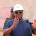 President John Dramani Mahama speaking during his inspection of the Kasoa-Winneba Dualization road projects