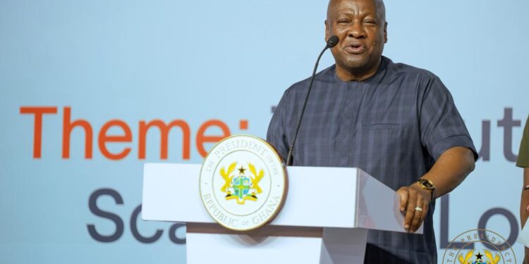 President of Ghana, John Mahama.