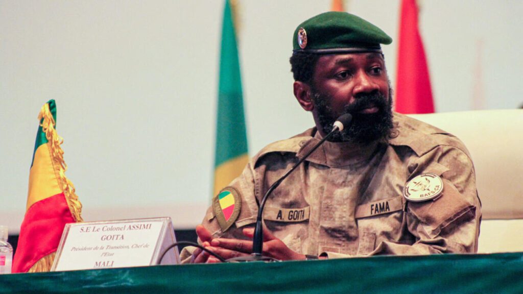 Malian Head of State.Assimi Goita