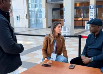 Mr. Francis Kojo Kwarteng Arthur, Esq. GEPA CEO, with Ms. Cecilia Marzocchi, International Marketing Officer of Macfrut, at Macfrut 2026