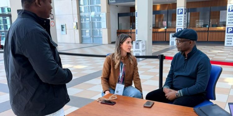 Ghana Commands Stage at Macfrut 2026, Forging Next Frontier of European Trade 1 Mr. Francis Kojo Kwarteng Arthur, Esq. GEPA CEO, with Ms. Cecilia Marzocchi, International Marketing Officer of Macfrut, at Macfrut 2026
