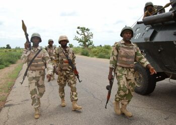 Nigerian Troops Rescue Worshippers After Deadly Easter Attack 1 Nigerian Troops on a mission