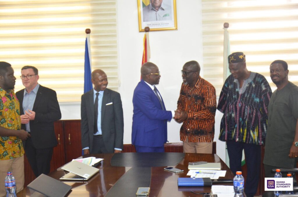 AfDB Evaluates GSA Standards Framework To Anchor New 10-Year Strategy 4 Prof. George Agyei with Mr. Andson Nsune and Team 2