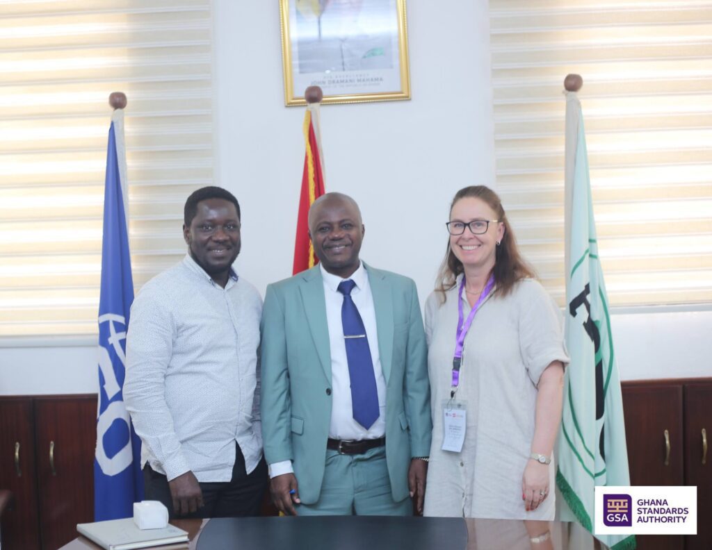 GSA Hosts Global ISO Menstrual Product Standards Meeting 4 Professor George Agyei Director General of the GSA Hosts Swedish Institute of Standards Officials 3