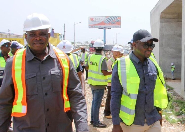 Roads Minister Hon Gpoverns Kwame Agbodza together with his Deputy Hon Alhassan Suhuyini Inspect Greater Accra Big Push Projects