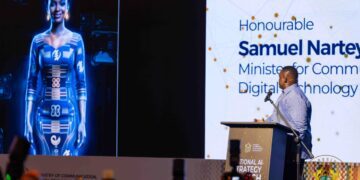 Ghana’s Minister for Communications, Digital Technology and Innovation, Hon. Samuel Nartey George
