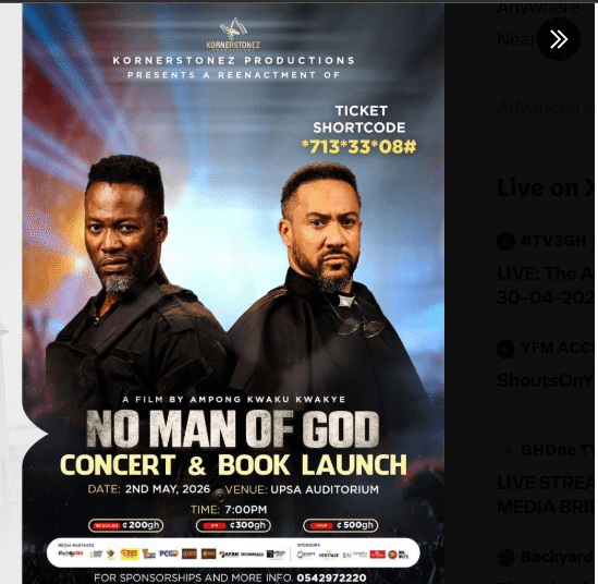 “No Man of God” Concert and Book Launch Set This Saturday 1 No Man Of God