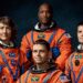 Jeremy Hansen alongside fellow astronauts Reid Wiseman, Victor Glover, and Christina Koch.