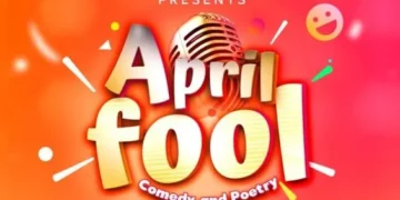 April Fool Comedy & Poetry Night 2026 flyer