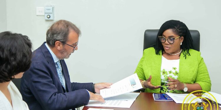 Ghana, Spain Deepen Ties With Scholarship Opportunities For Women 1 Dr. Agnes Momo Lartey, Minister for Gender with Spanish Ambassador to Ghana His Excellency Angel Lossada