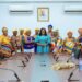 Minister for Gender, Agnes Naa Momo Lartey, with the Queen Mother's Association of Ghana