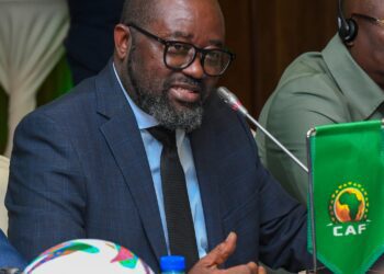 Kurt Okraku in a CAF meeting in Lomé