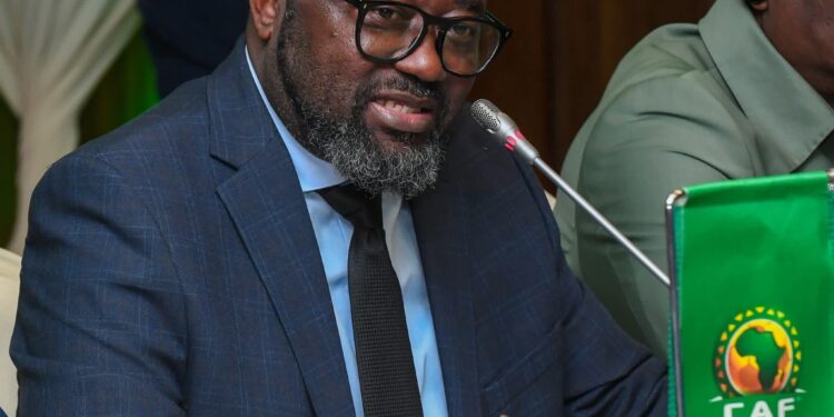 Kurt Okraku in a CAF meeting in Lomé