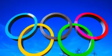 Official logo for the 2028 Olympic Games in Los Angeles