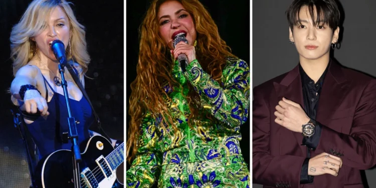 Madonna, Shakira and BTS will headline the half-time show at the final in New Jersey