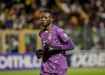Benjamin Asare Admits Hard Work Will Define His Success 9 Black Stars goalie Benjamin Asare jogs to the goal at the Accra Sports Stadium