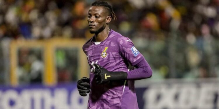 Benjamin Asare Admits Hard Work Will Define His Success 1 Black Stars goalie Benjamin Asare jogs to the goal at the Accra Sports Stadium