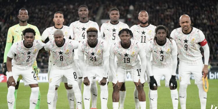 Ghana Draw Ivory Coast, Two Others in 2027 AFCON Qualifiers in Group C 1 Black Stars team take a pre-match photo in Stuttgart