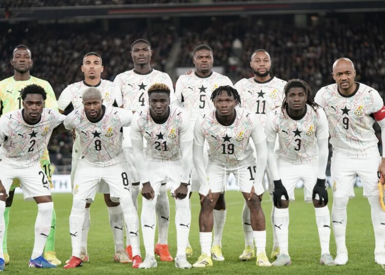 GH¢58m Spent on Ghana's World Cup Campaign, Finance Minister Reveals 1 Black Stars team take a pre-match photo in Stuttgart