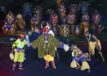 Sports Minister Urges Participants to Experience Ghanaian Culture at Athletics Championship 7 Cultural display during the opening ceremony of the CAA African Senior Athletics Championship in Accra