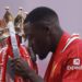 Konaté Bids Emotional Farewell as Liverpool Exit Confirmed Following Contract Expiry 13 Ibrahima Konaté kisses the Premier League trophy