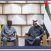 President John Dramani Mahama with His Highness Sheikh Mohamed bin Zayed Al Nahyan