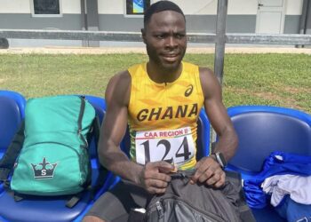 Ghanaian Trio Storm Into 100m Semi-finals at CAA ASAC 1 Edwin Gadayi races into 100m semi final at the CAA African Senior Athletics Championship