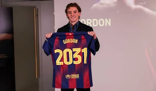 Anthony Gordon fulfills childhood dream as he secures Barca move