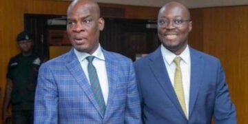 Hon. Haruna Iddrisu (L) and Dr Cassiel Ato Forson (R)