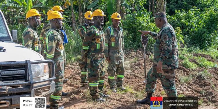 CDS Lt. William Agyepong inspects Accra-Kumasi Expressway works