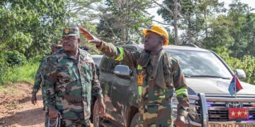CDS Lt. William Agyepong inspects Accra-Kumasi Expressway works