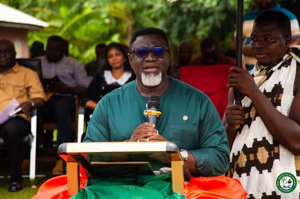 Dr. Andy Osei Okrah TCDA CEO at Nkoranza in the Bono East