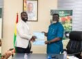 Dr. Andy Osei Okrah, TCDA CEO, signs MoU with Mr. Kirk Agyekum, PABD CEO