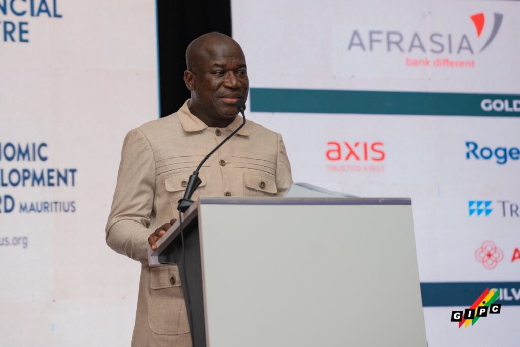 Ghanaian Businesses Urged To Expand Via Mauritius Route 3 Dr. George Asafo Agyei GIPCs Director of Monitoring and Evaluation at the Business Forum in Accra 1