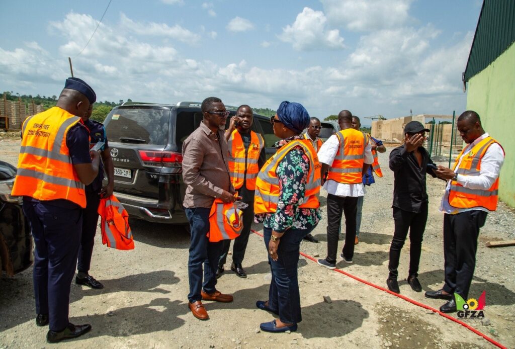 Dr. Mary Awusi GFZA CEO with Representatives at Philbro Groups New Integrated Refinery Project Site 1