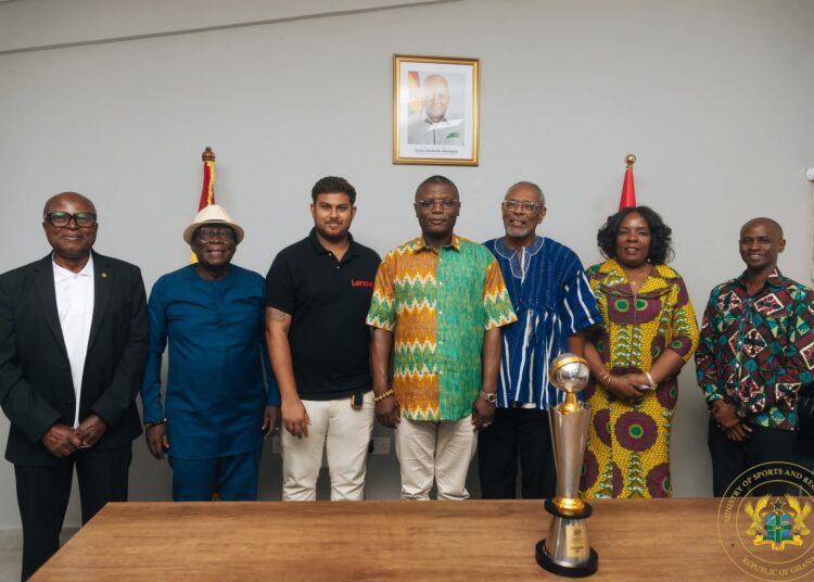 Hon. Kofi Adams Rallies Ghana Cricket Team Ahead of Global Tournament 1 Ghana Cricket Association pays a courtesy call on the Minister for Sports and Recreation, Hon. Kofi Adams