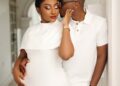 Anita Akuffo and to be husband in a pre-wedding photoshoot