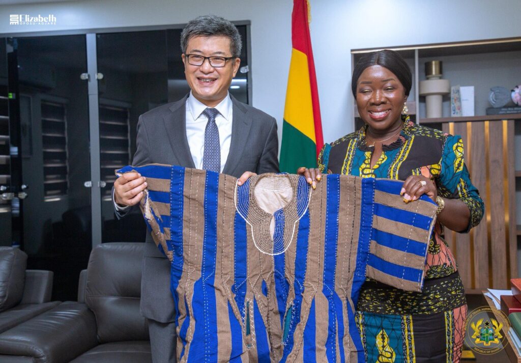 Hon. Elizabeth Ofosu Adjare Minister for Trade Agribusiness and Industry with H.E. Ambassador Cong Song Chinese Envoy to Ghana