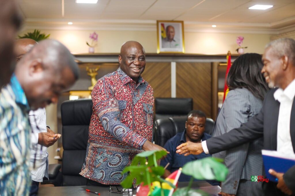 Molecular Science Drives MoFA’s New Agribusiness Value Chain 2 Hon. Eric Opoku Minister for Food and Agriculture With UCC Delegation 2