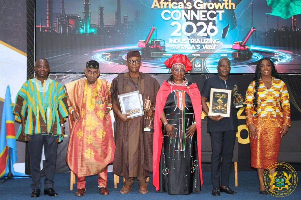 Hon. Sampson Ahi Deputy Minister for Trade Agribusiness and Industry and Stakeholders at the Accelerate Africas Growth Connect 2026 Conference 1