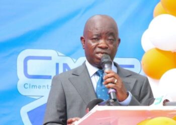 Hon. Sampson Ahi, Deputy Minister for Trade, Agribusiness, and Industry, at CIMAF Ghana Limited