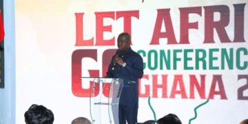 Hon. Sampson Ahi, Deputy Minister for Trade, Agribusiness and Industry at the 2026 Let Africa Go Conference