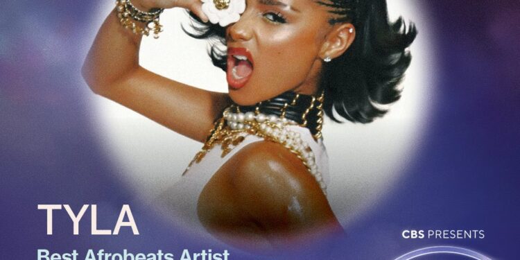 Tyla Makes History with Double Win at 2026 American Music Awards 1 Tyla, Winner of the Best Afrobeats Artist