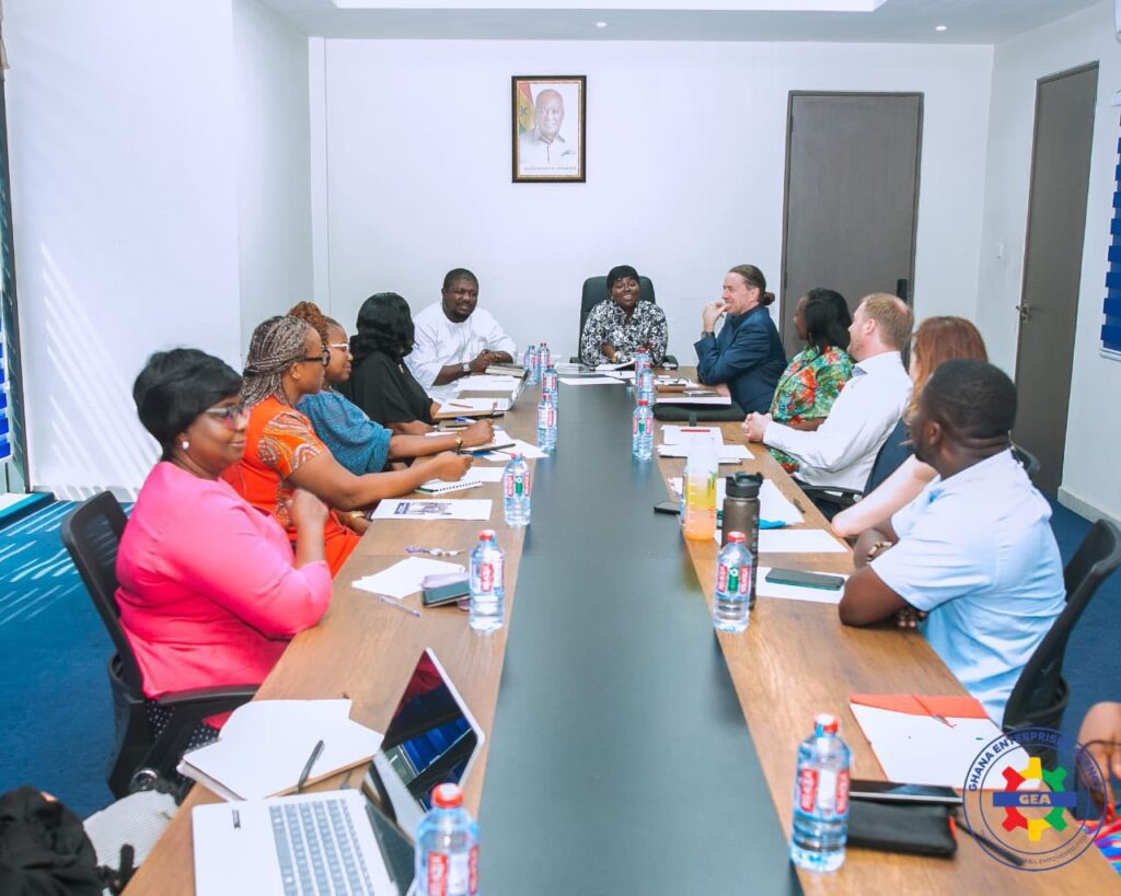 GEA and GIZ Partner on New Northern Hub to Boost Local MSMEs 2 Madam Margaret Ansei GEA CEO and Team with GIZ Ghana Representatives 1